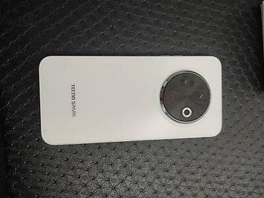 дин: Tecno Spark 30C, Б/у, 256 ГБ, цвет - Белый, 2 SIM — 1