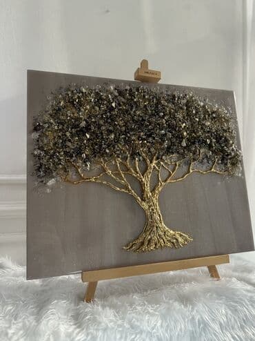 модульные картины: Картины из эпоксидной смолы и натуральных полудрагоценных камней и — 37