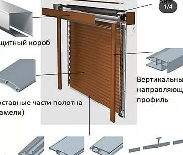 Рольставни и откатные/подъёмные ворота из алюминиевых ламелей - at lalafo.kg Рольставни и откатные/подъёмные ворота из алюминиевых ламелей -