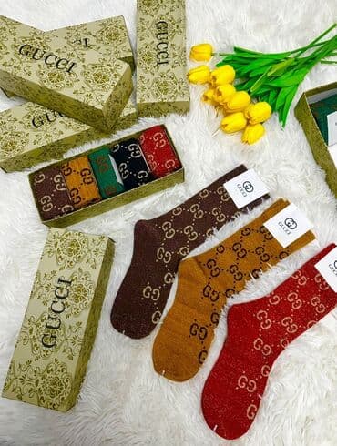 носки гуччи: Подарочный набор носков с логотипом GG - Формат: набор носков в — 1