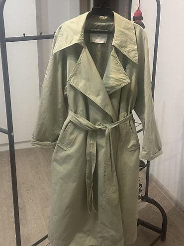 белые кюлоты: Плащ, Тренчкот, Двубортная модель, M — 5