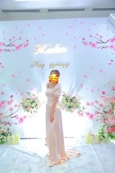 фата на девичник: Свадебное платье, S, Б/у — 1