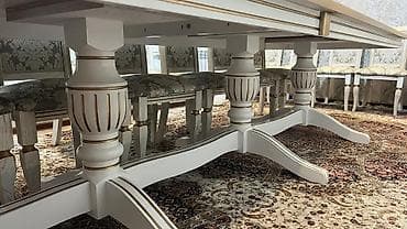 foldable table: Стол и стул для зала, Б/у, Самовывоз, цвет - Бежевый — 1