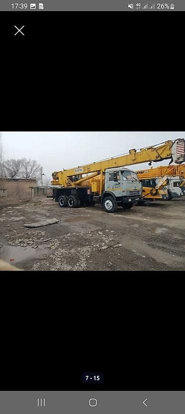 Строительный транспорт: Автокран, Камаз, 2001 г., 25 м — 9