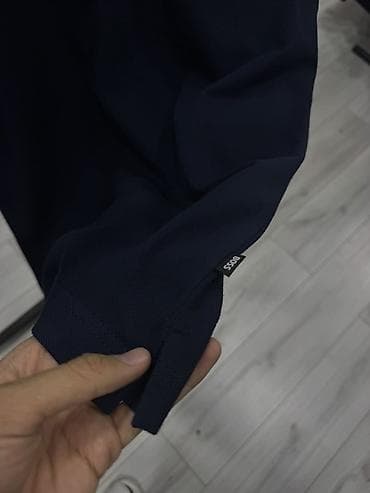 Рубашки: Мужская рубашка, S, L, XL, Boss, Новый, цвет - Синий, Самовывоз — 3