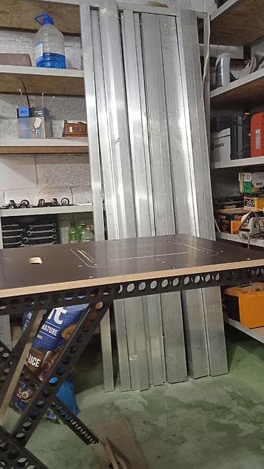 металл квадрат: Верстак алюминиевым Российским профилем. - Материал: алюминий. - — 2