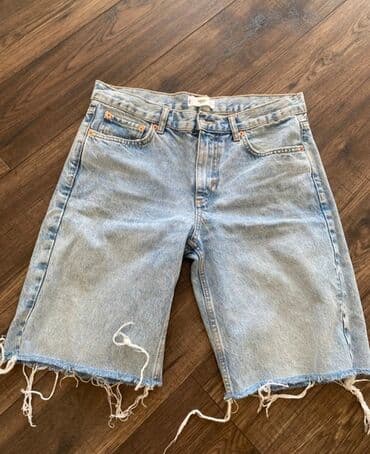 джинсы на девочку: Джинсы, Прямые, Высокая талия, С бахромой — 7