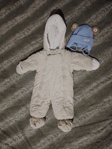 детский зимний комбез для новорождённых: Продаю детский зимний комбинезон 0-6мес, в очень хорошем состоянии — 2