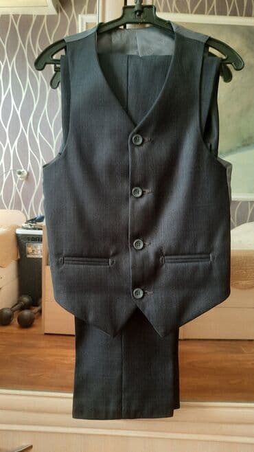 школьные костюмы для мальчиков: Школьная форма, цвет - Серый, Новый — 3