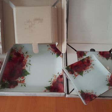 оптом посуда дордой: Два набора. красивый. Новые. Одна большая и 6 маленьких в каждом — 2