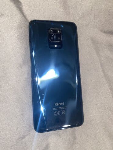 экран телефон: Redmi, Redmi Note 9 Pro, Б/у, 128 ГБ, цвет - Синий, 2 SIM — 1