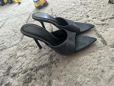 Сабо: Женские мюли на шпильке — 2 пары 1) ZARA - Модель: мюли с закрытым — 1