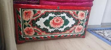 inversion stol: Сундук, Для белья, Железо, Самовывоз, цвет - Красный — 1