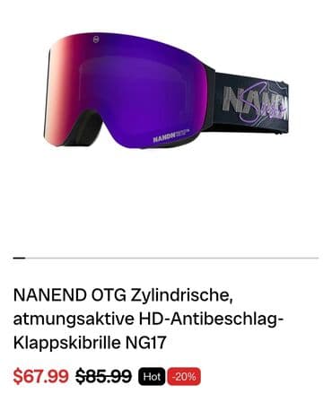 купить бинокль ночного видения: Лыжная/сноуборд-маска Nanend NG-17 Абсолютно новая. Наклейки стоят — 6