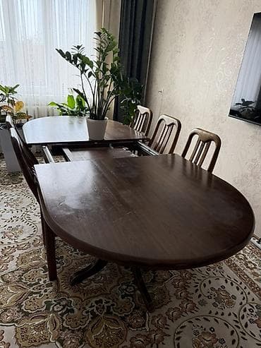 Детская мебель: Стол и стул для зала, цвет - Коричневый — 2