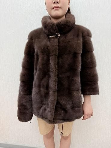 Шуба, Норка, По колено, Трансформер, XL