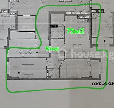 art square: 3 комнаты, 74 м², Элитка, 4 этаж — 2