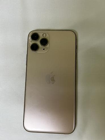 sigma 50: IPhone 11 Pro, Б/у, 256 ГБ, Золотой, Чехол, 70 % — 3