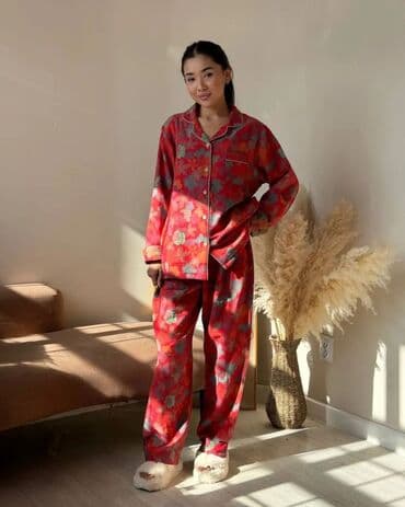 белая ночная сорочка: Пижама, Муслин, Китай, На пуговицах, XL, 2XL, 3XL — 3