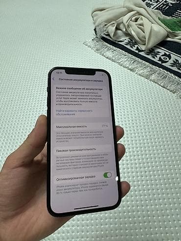 12 iphone pro: IPhone 12 Pro, Б/у, 128 ГБ, Pacific Blue, Чехол, 77 % — 8