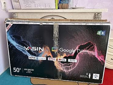 ТВ и видео: Телевизор YASIN LED-50G13K, 50" (126 см), 4K UHD с Google TV Основные — 2