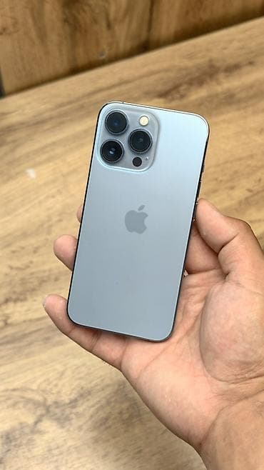 IPhone 13 Pro, Б/у, 512 ГБ, Серебристый, Защитное стекло, Чехол, 100 %