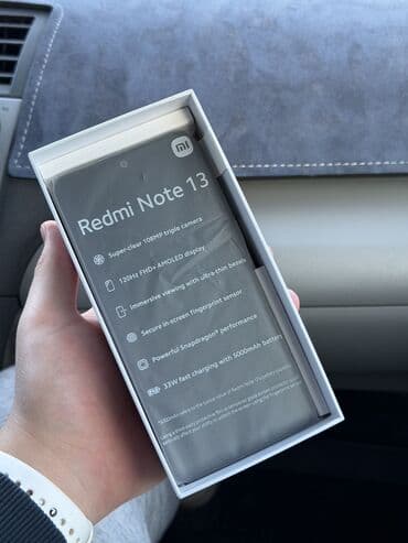 Акылдуу сааттар: Redmi, Redmi Note 13, Колдонулган, 256 ГБ, түсү - Кара, 2 SIM — 3