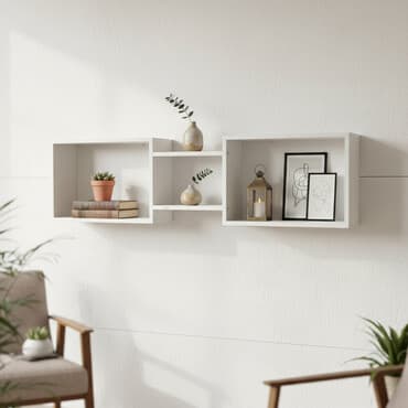 Полка навесная P002 (Белый) Настенная полка, универсальная – подходит at lalafo.kg Полка навесная P002 (Белый) Настенная полка, универсальная – подходит