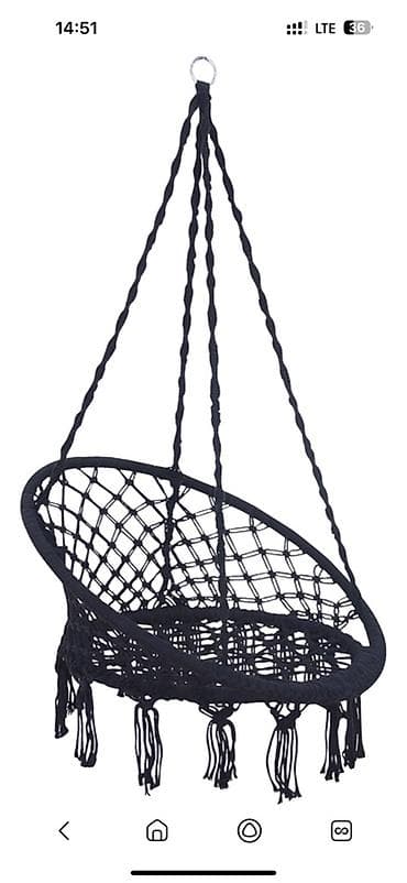 качели круглые: Качеля Подвесное кресло-гамак макраме (кокон) новая распродажа — 3