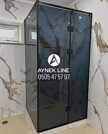 Душ кабинасы Төрт бурчтук, Өлчөмү: 1 x 1 см, Жабуусу: Караңгылатылган