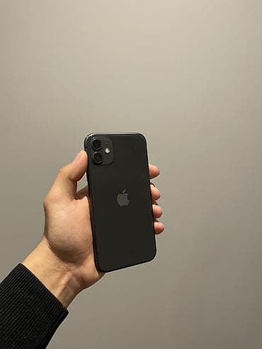 IPhone 11, 64 ГБ, Черный, Зарядное устройство, Чехол, 100 %