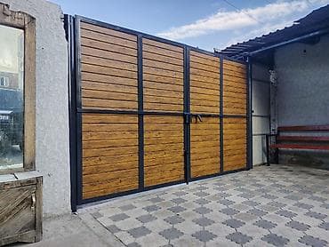 argus security systems: Каркасные ворота с облицовкой под дерево - Тип: распашные и откатные — 1