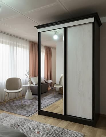 Шкаф купе, Б/у, С зеркалом