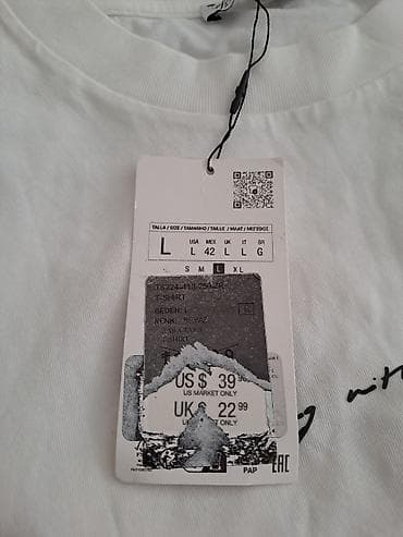 zar: Мужская футболка, XL, 2XL, L, Zara, Новый, цвет - Белый, Платная доставка, Самовывоз — 6