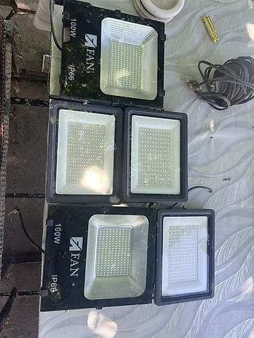 1шт-1200сом 6шт-6500сом Светодиодные прожекторы FAN 100W, степень