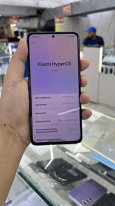 ми нот 14: Redmi, Redmi Note 14, Б/у, 256 ГБ, цвет - Черный, 1 SIM, 2 SIM — 4