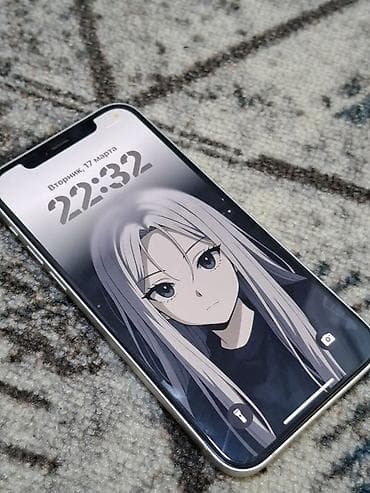 Redmi: IPhone 12, Б/у, 64 ГБ, Белый, Зарядное устройство, Защитное стекло, Чехол, 77 % — 1