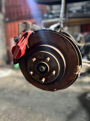 перфорированные тормозные диски: Комплект суппортов Subaru 2004 г., Б/у, Оригинал, Япония — 5