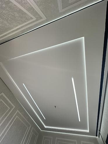 спринтер линия: Натяжной потолок Матовое Монтаж — 1
