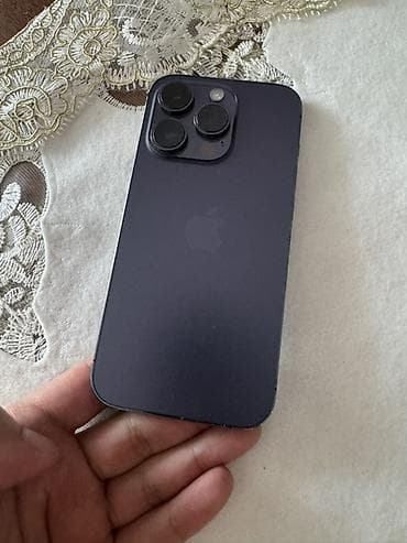 beats studio pro: IPhone 14 Pro, Б/у, 256 ГБ, Deep Purple, Кабель, 80 % — 3