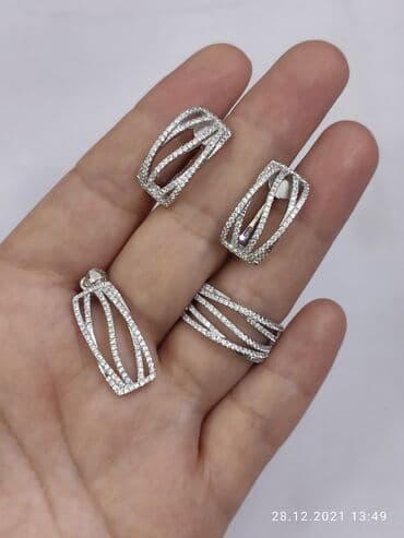 набор пандора: Очень красивый Набор Италия Эксклюзив Серебро пробы 925 Камни фианиты — 4