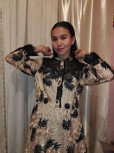 часы ош: Кече көйнөгү, Классикалык, Узун модель, Жеңдери менен, S — 3