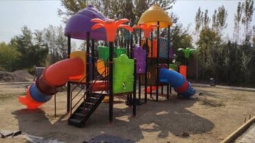 надувной бассейн для взрослых: Детская горка Для улицы, Пластик, Новый — 4