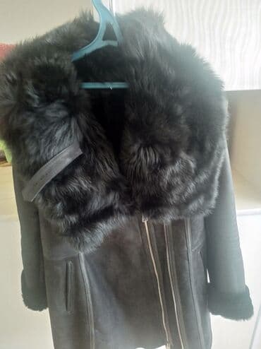 одежда для беременных и кормящих: Новая женская натуральная дублёнка,с капюшоном. Длина закрывает — 2
