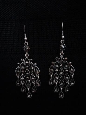 короткое свадебное платье в стиле ретро: Серьги новые, очень красиво смотрятся, не дешево — 2