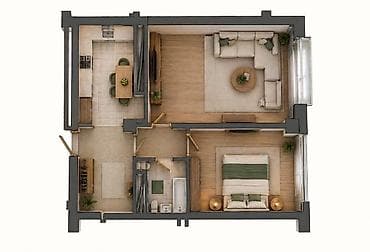 2 комнаты, 50 м², Элитка, 3 этаж, Евроремонт — 9
