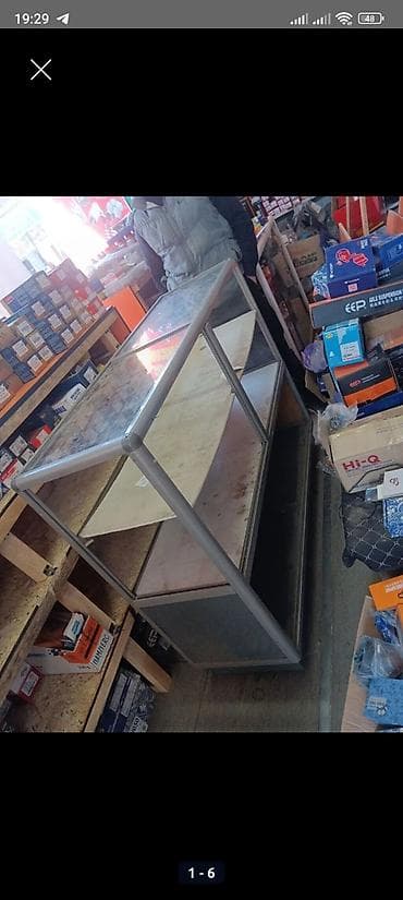 Соода жабдуулары: Торговая витрина прилавок - Материал: металлический каркас — 2