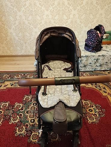 коляск: Коляска, Другой бренд, цвет - Коричневый, Б/у, Самовывоз — 5