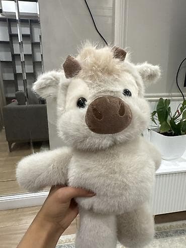 Игрушки: Мягкая игрушка — плюшевый бычок/телёнок - Материал: очень мягкий — 2