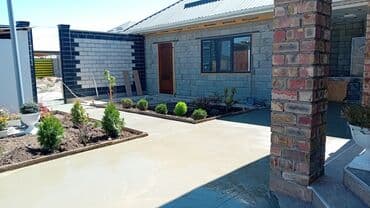 земельный дом: Бетонирование двора и отмосток под ключ - Устройство монолитных — 2